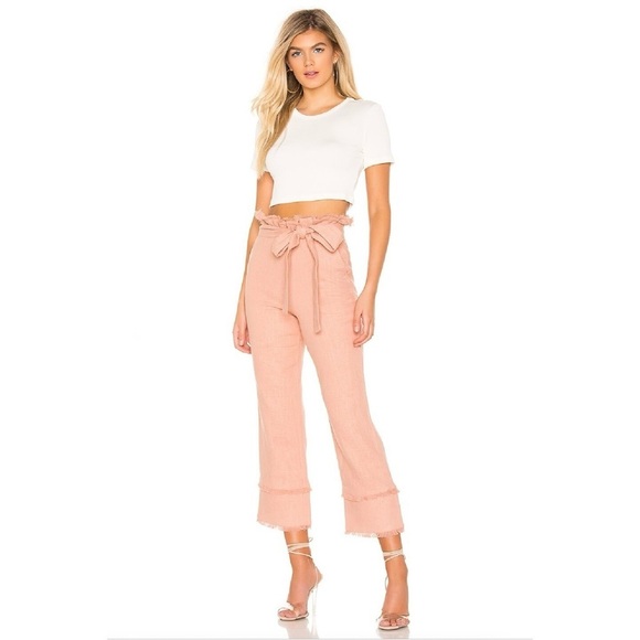 REVOLVE LOVERS & FRIENDS Annette Linen Paperbag Pant - Picture 4 of 8